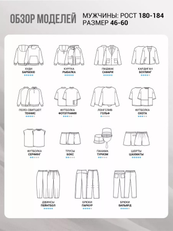Журнал "Я шью" №34 Мужская летняя коллекция