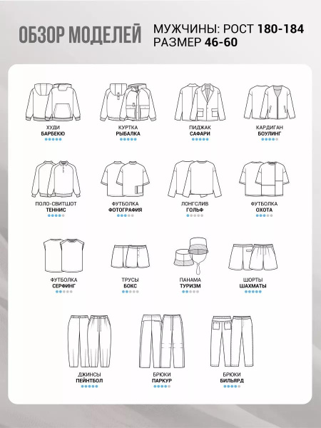 Журнал "Я шью" №34 Мужская летняя коллекция
