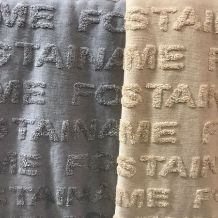 Трикотажное полотно с объемными буквами Бежевый 1-533/5060ТТ