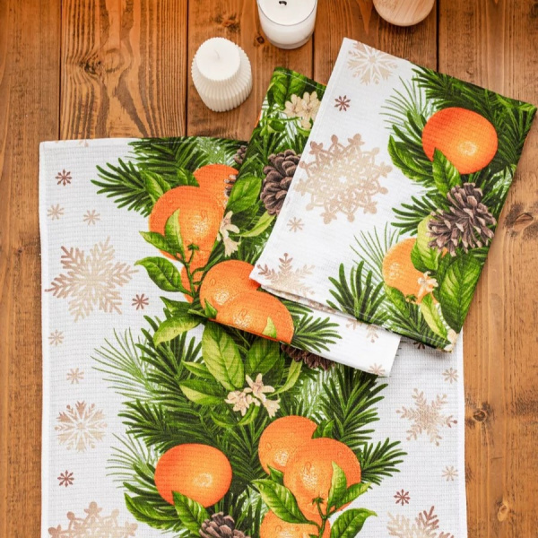 Вафельное полотно набивное 99-88/10193ВП