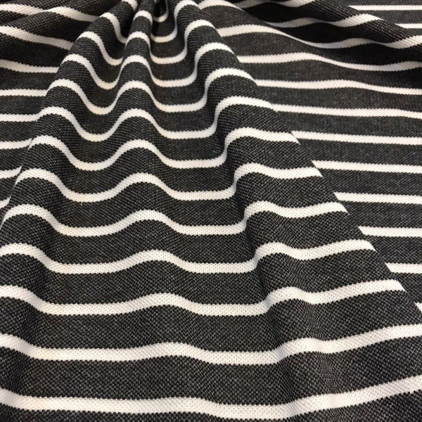 Пике вязаная полоса, пачка, Пенье Серый 1-111/0612 