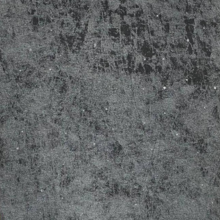 Кулирная гладь с велюровым эффектом "Винтаж варенка" с глиттером, Черный 1-76/611984НЖ