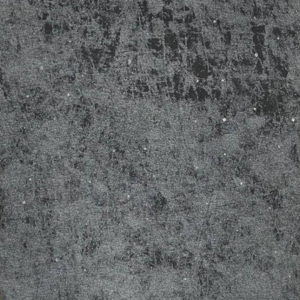 Кулирная гладь с велюровым эффектом "Винтаж варенка" с глиттером, Черный 1-76/611984НЖ