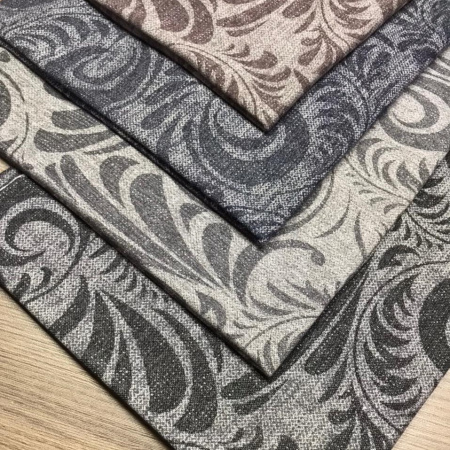 Интерлок жаккард рулон Пенье Антрацит 1-48/10287И