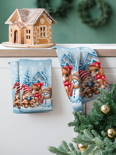 Вафельное полотно набивное 99-88/10209ВП