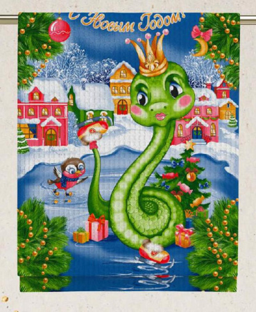 Вафельное полотно набивное 99-88/10197ВП