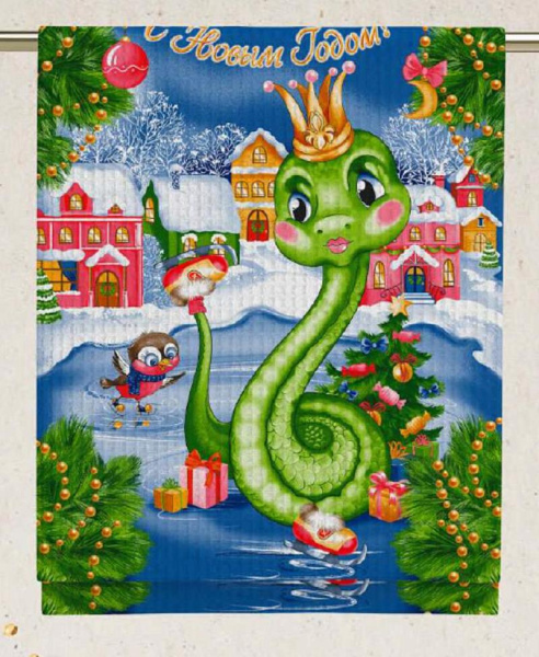 Вафельное полотно набивное 99-88/10197ВП