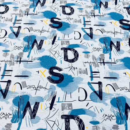 Кулирная гладь набивная рулон Карде 1-76/611981НЖ