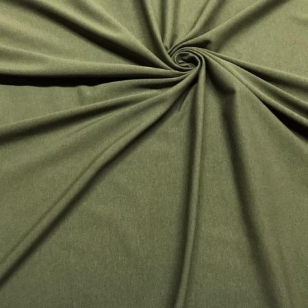 Кулирная гладь с лайкрой 8% Хаки Пенье 1-44/611197ЛГ