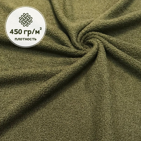 Искусственный мех на флисе "Тедди" Хаки 99-751/9979 
