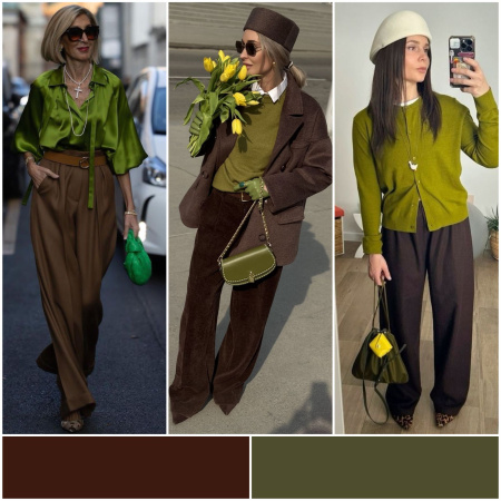 Осенние сочетания цветов одежде! 