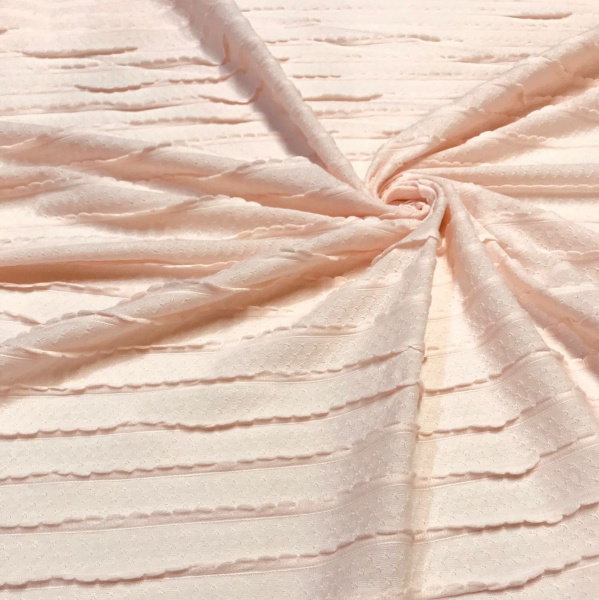 Кулирная гладь рулон жаккард Пудра 1-114/611663ГК