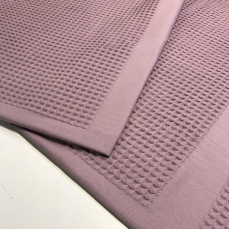 Вафельное полотно "БОХО" купон полотенце Пыльно-лиловый 10094ВП