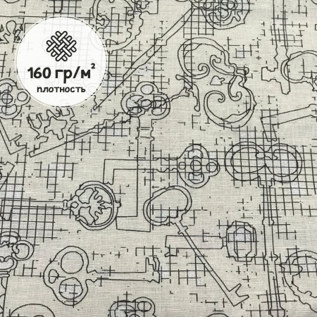 Ткань полульняная (полулен) 93292
