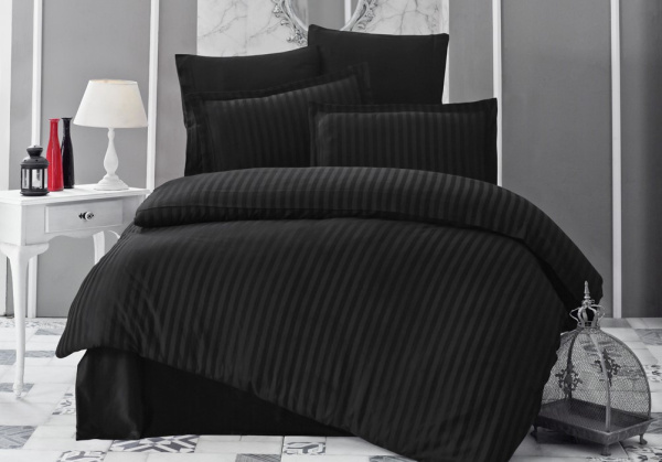 Сатин-страйп Черный 70100С-240