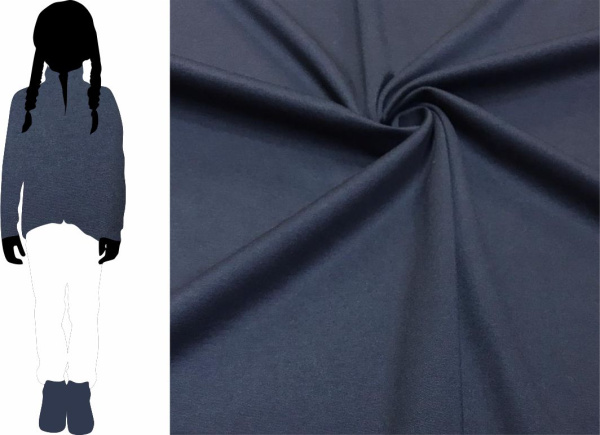 Футер 2-х нитка с начесом пачка темно-синий 1-23/2041НП