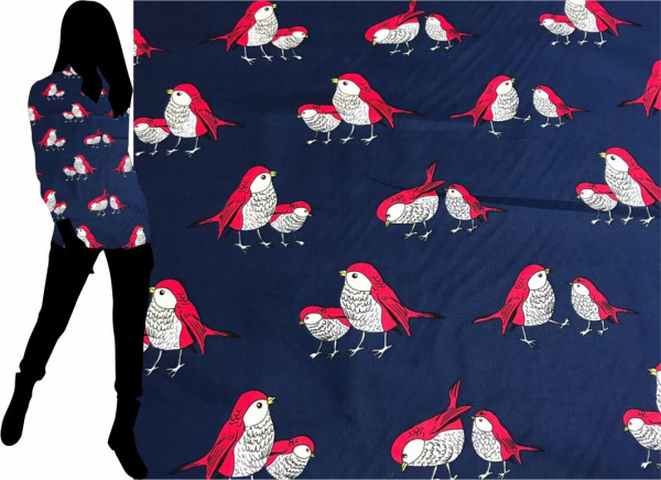 Ткань сорочечная набивная 12039