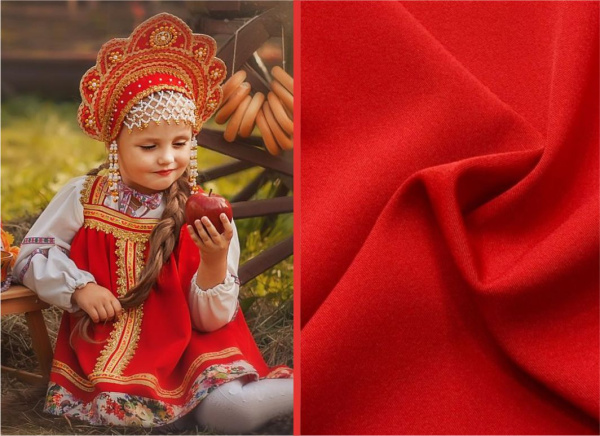 Габардин Красный