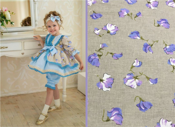 Лён с хлопком 