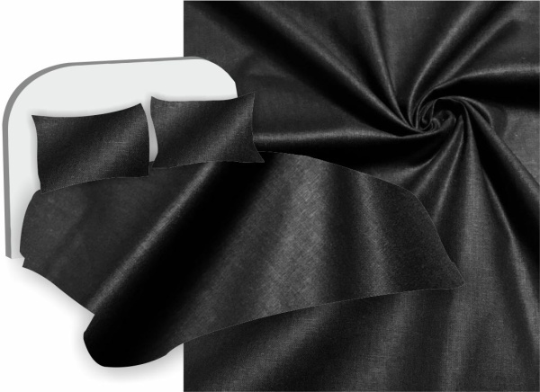 Бязь гладкокрашеная Черный 40329Б-220