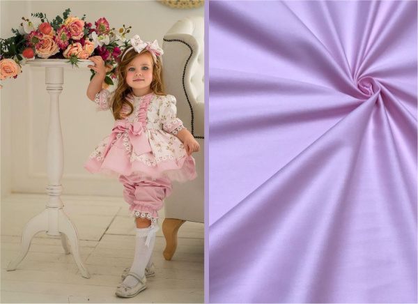 Сатин гладкокрашеный Светло-розовый 