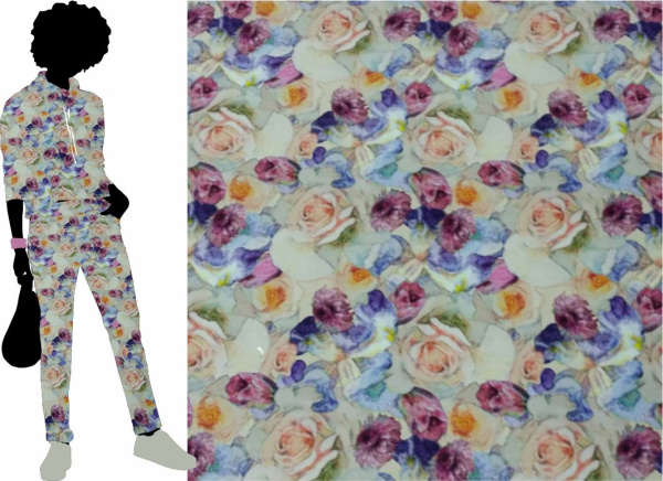 Флис набивной Диджитал Турция 1-51/16137Т